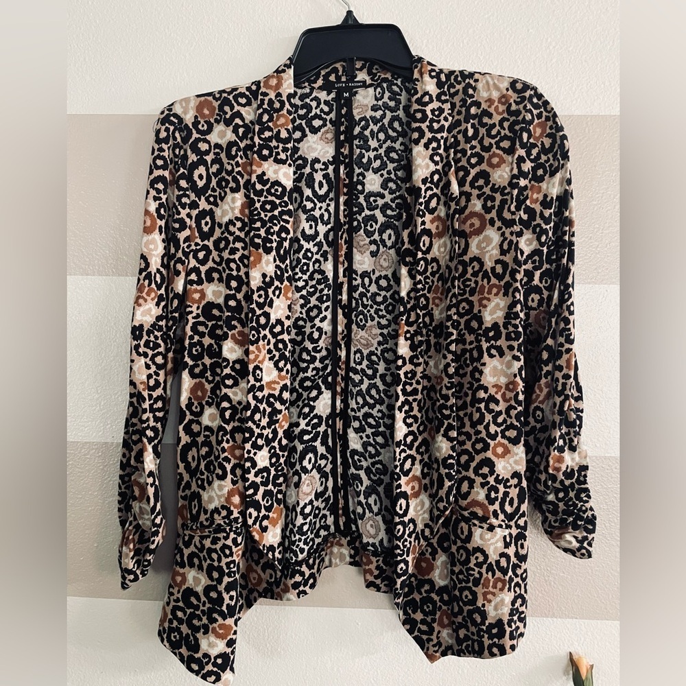 Leopard Print Women's Blazer